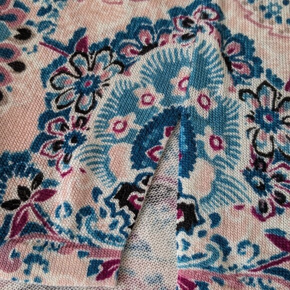 NWT CHICO’S Paisley Lace-Print Mock-Neck Pullover Size M (Chico’s Size 1) - Picture 5 of 7